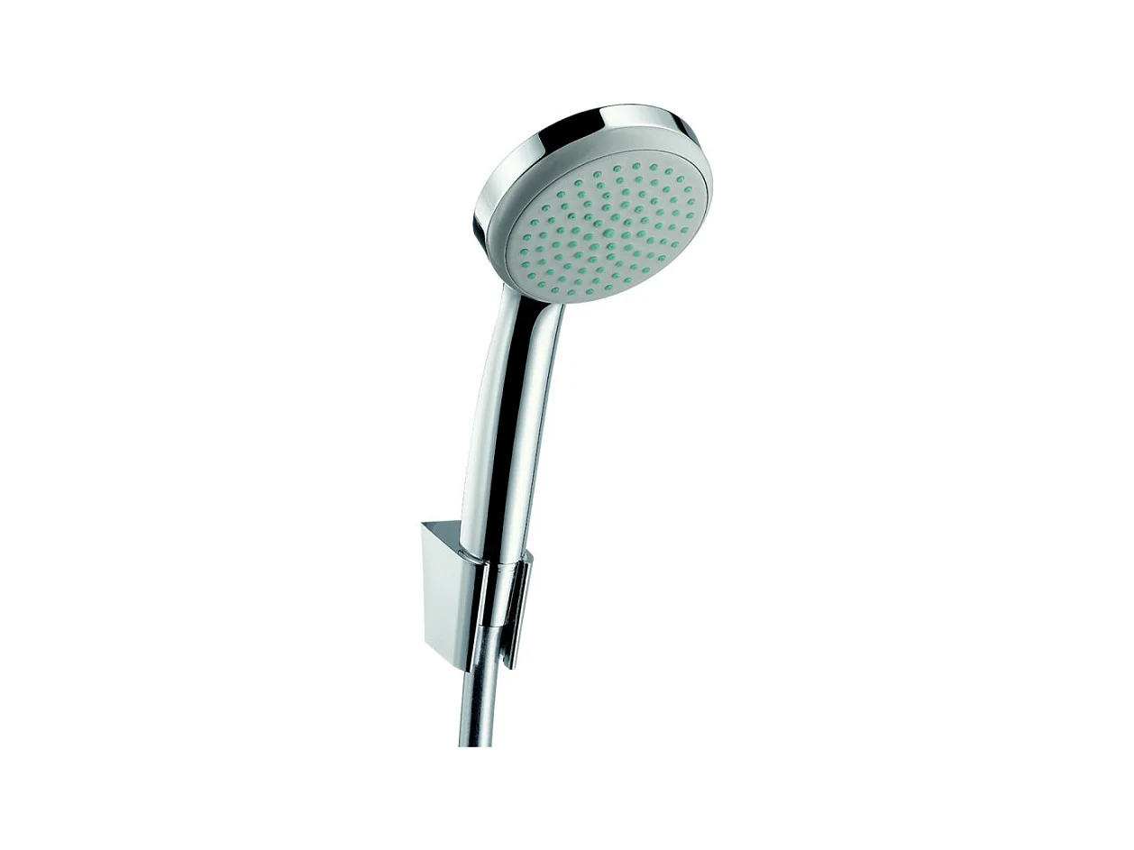 Ensemble support mural et douchette 1jet avec flexible de douche 125 cm chromé Hansgrohe Croma 100
