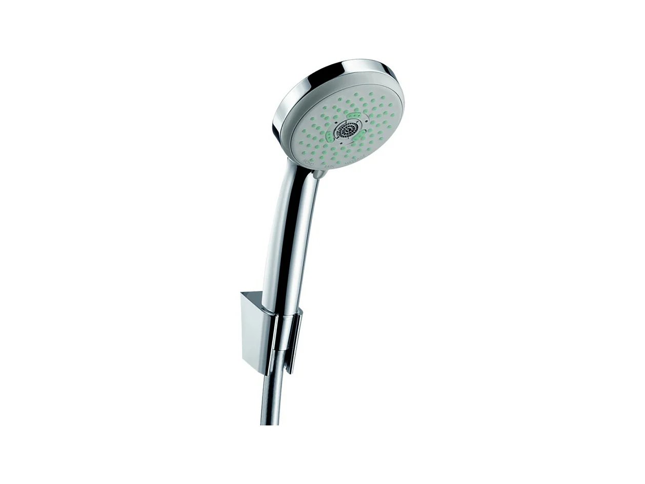 Ensemble support mural et douchette Multi avec flexible de douche 125 cm chromé Hansgrohe Croma 100