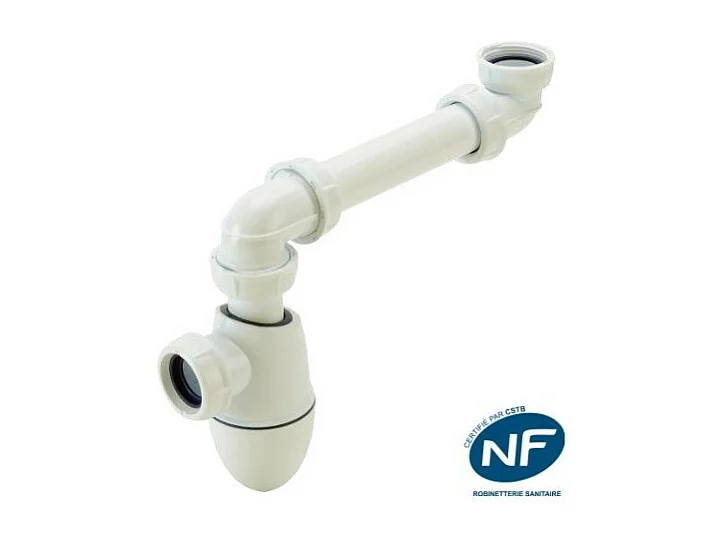 Sifón de fregadero con tubo en la parte trasera Nicoll BMT02