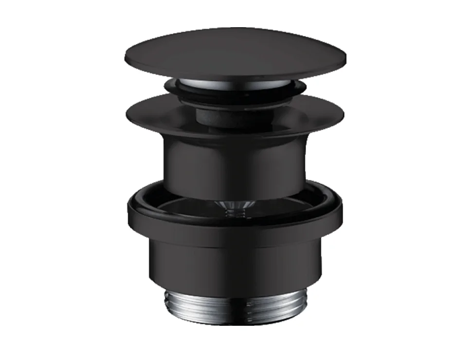 Bonde lavabo Push-open HANSGROHE noir mat