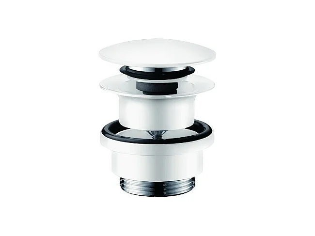 Bonde lavabo Push-open HANSGROHE blanc mat