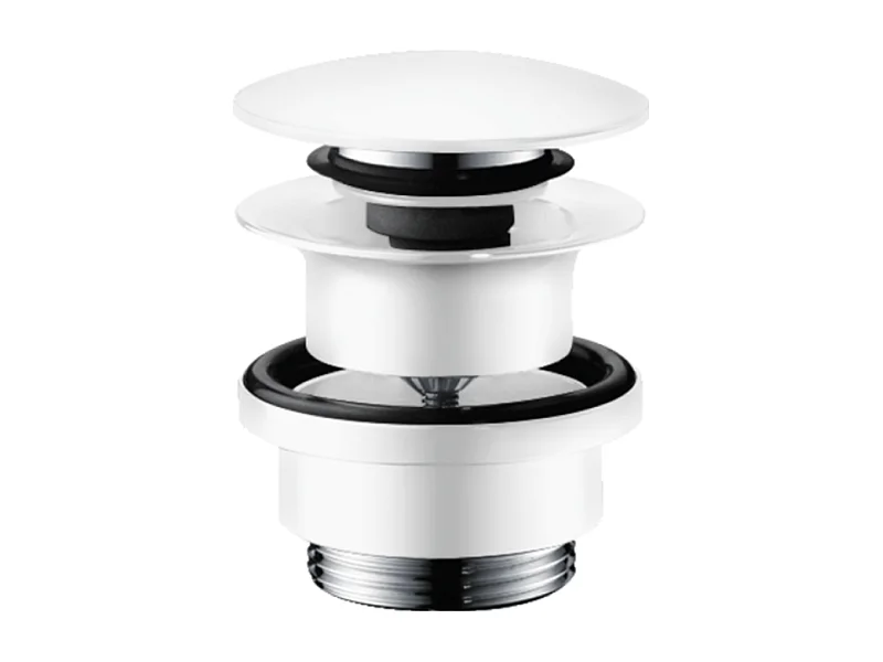 Bonde lavabo Push-open HANSGROHE blanc mat