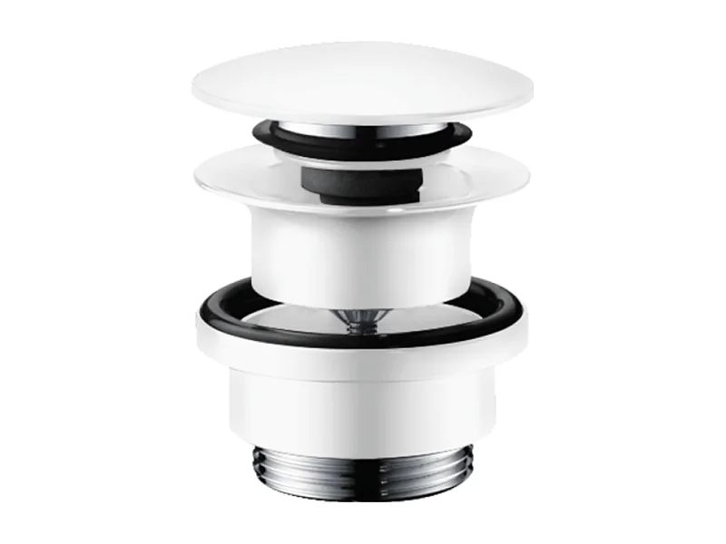 Bonde lavabo Push-open HANSGROHE blanc mat