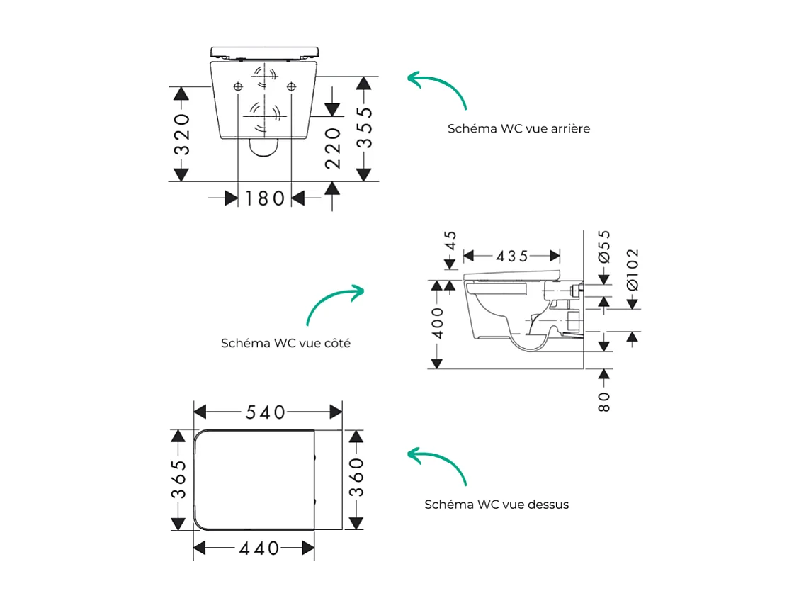 WC suspendu sans bride HANSGROHE EluPura Original Q