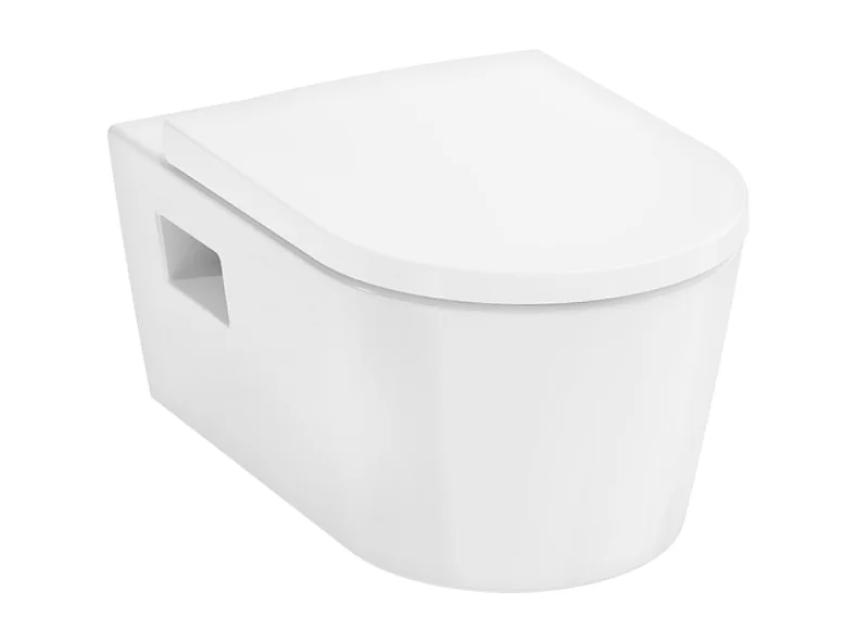 Cuvette WC suspendu sans bride HANSGROHE EluPura Original S avec abattant