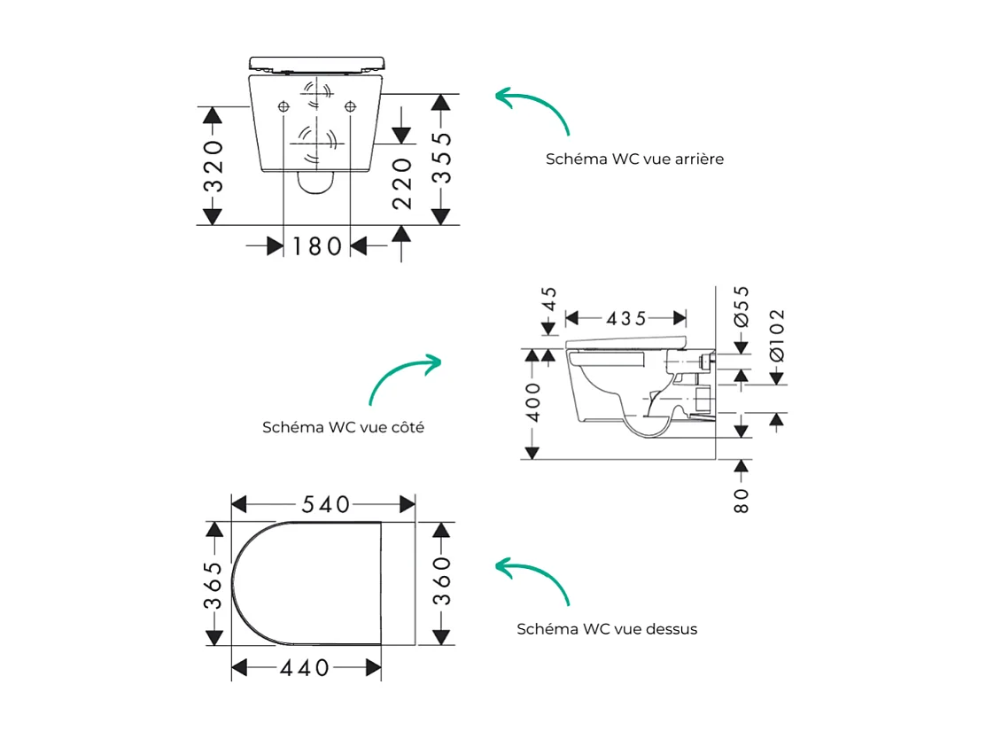 Cuvette WC suspendu sans bride HANSGROHE EluPura Original S avec abattant