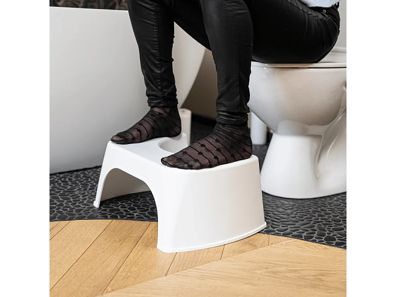 Pack WC suspendu compact sans bride DURAVIT Me by Starck abattant frein de chute + bati support SIAMP + Plaque blanche + tabouret