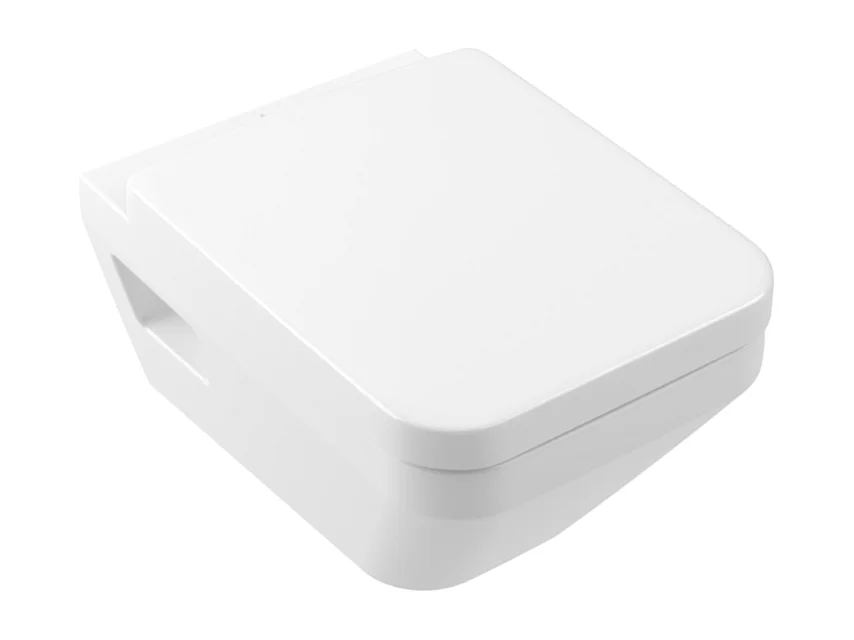 WC suspendu sans bride VILLEROY ET BOCH Architectura Twistflush rectangle avec abattant