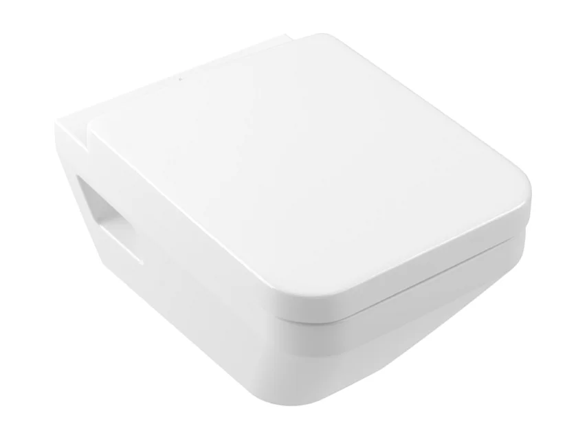 WC suspendu sans bride VILLEROY ET BOCH Architectura Twistflush rectangle avec abattant