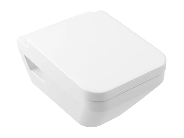 Cuvette WC suspendu sans bride VILLEROY ET BOCH Architectura Twistflust rectangle avec abattant frein de chute
