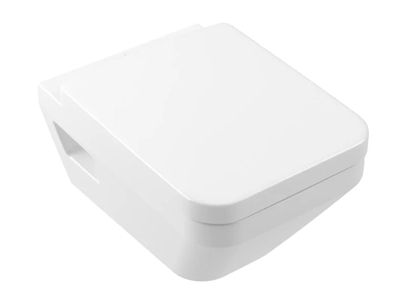 WC suspendu sans bride VILLEROY ET BOCH Architectura Twistflush rectangle avec abattant