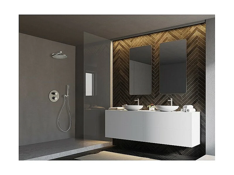 Mitigeur douche encastrable Paini Cox Grey Acier