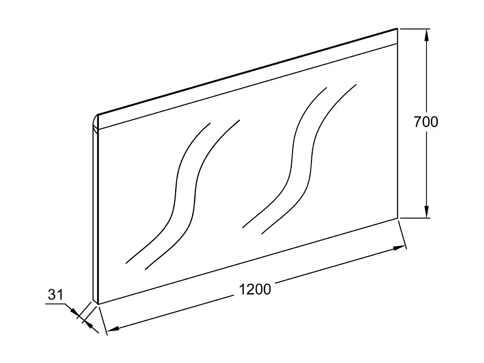 Miroir LED sans contact 120 cm JACOB DELAFON rectangulaire