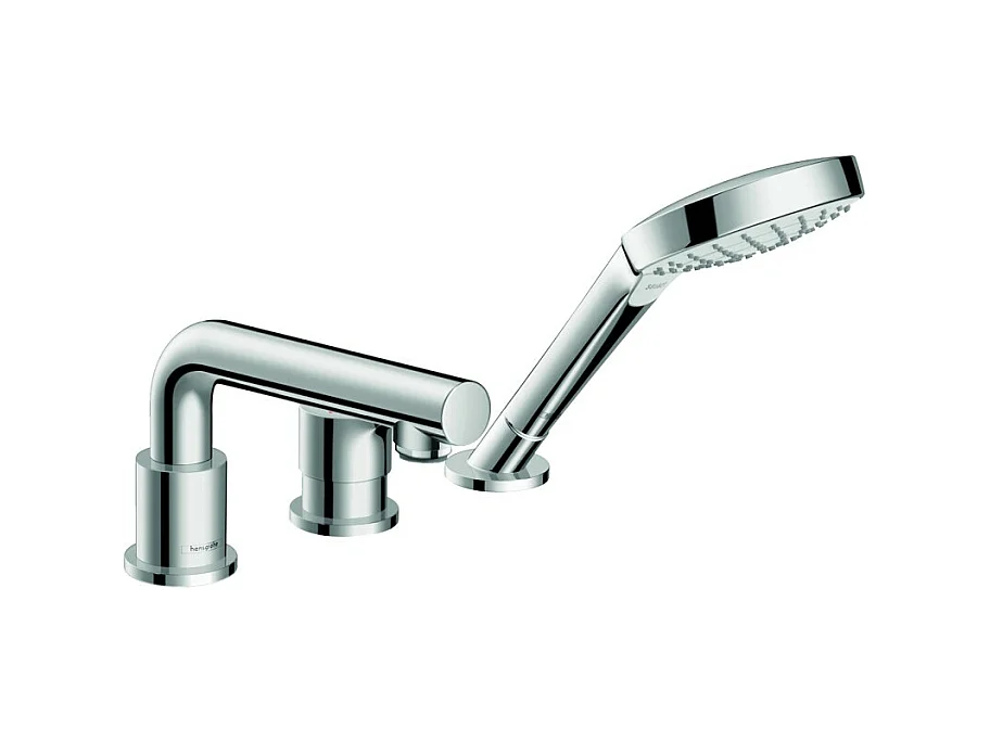 Robinet mitigeur bain douche 3 trous HANSGROHE Talis S chromé