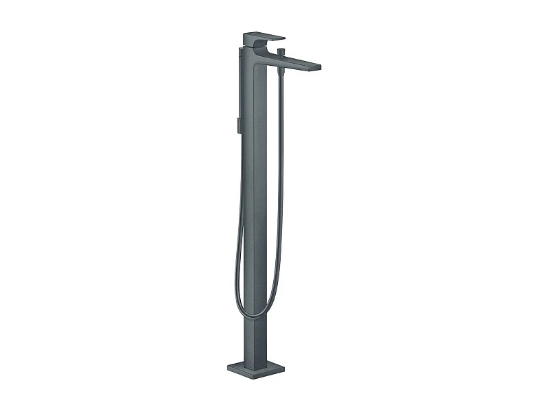 Robinet baignoire îlot HANSGROHE Metropol noir chromé brossé