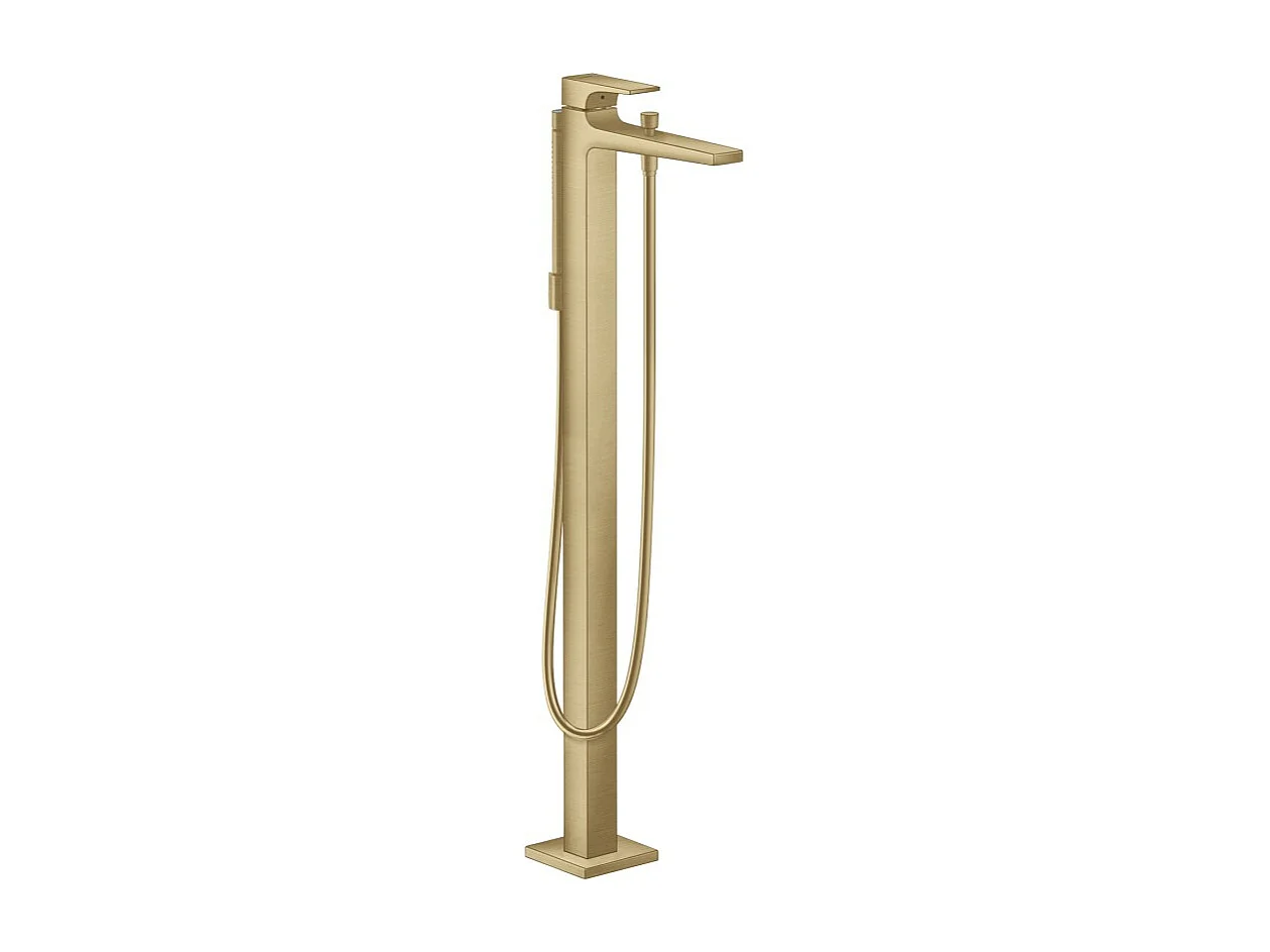 Robinet baignoire îlot HANSGROHE Metropol bronze brossé
