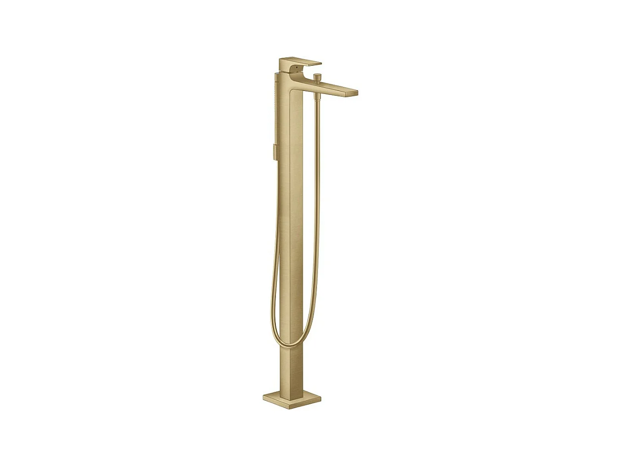 Robinet baignoire îlot HANSGROHE Metropol bronze brossé