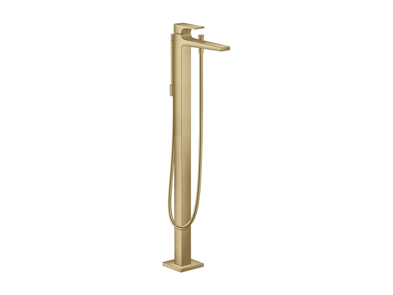 Robinet baignoire îlot HANSGROHE Metropol bronze brossé