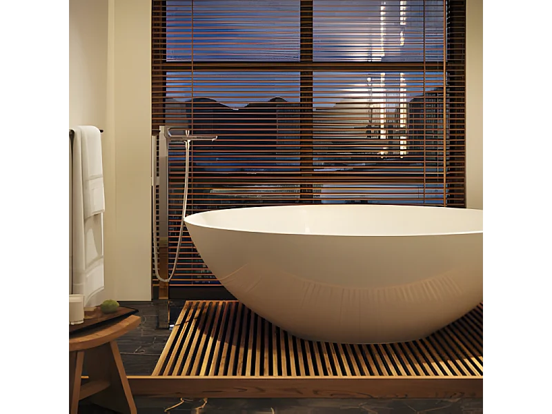 Robinet baignoire îlot HANSGROHE Metropol chromé