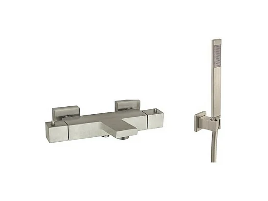 Mitigeur bain douche avec pommeau douche et support Paini Dax Grey Acier