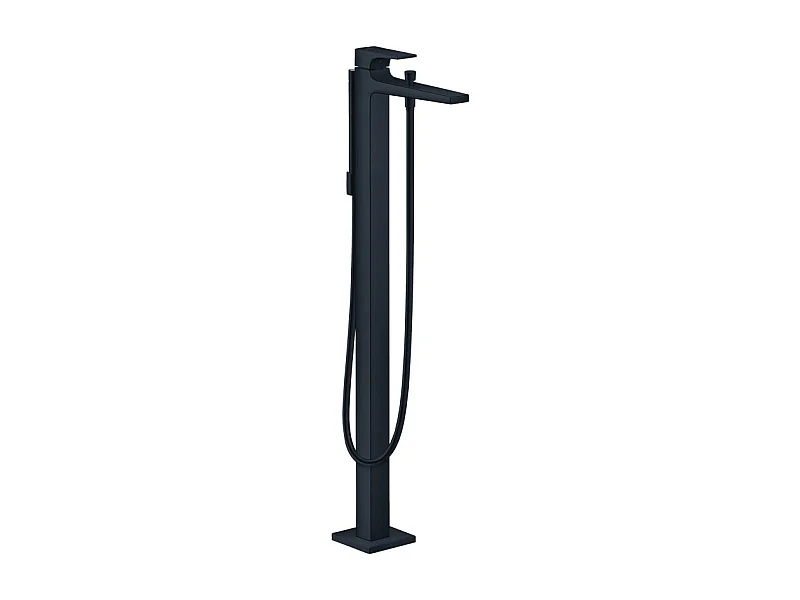 Robinet baignoire îlot HANSGROHE Metropol noir mat