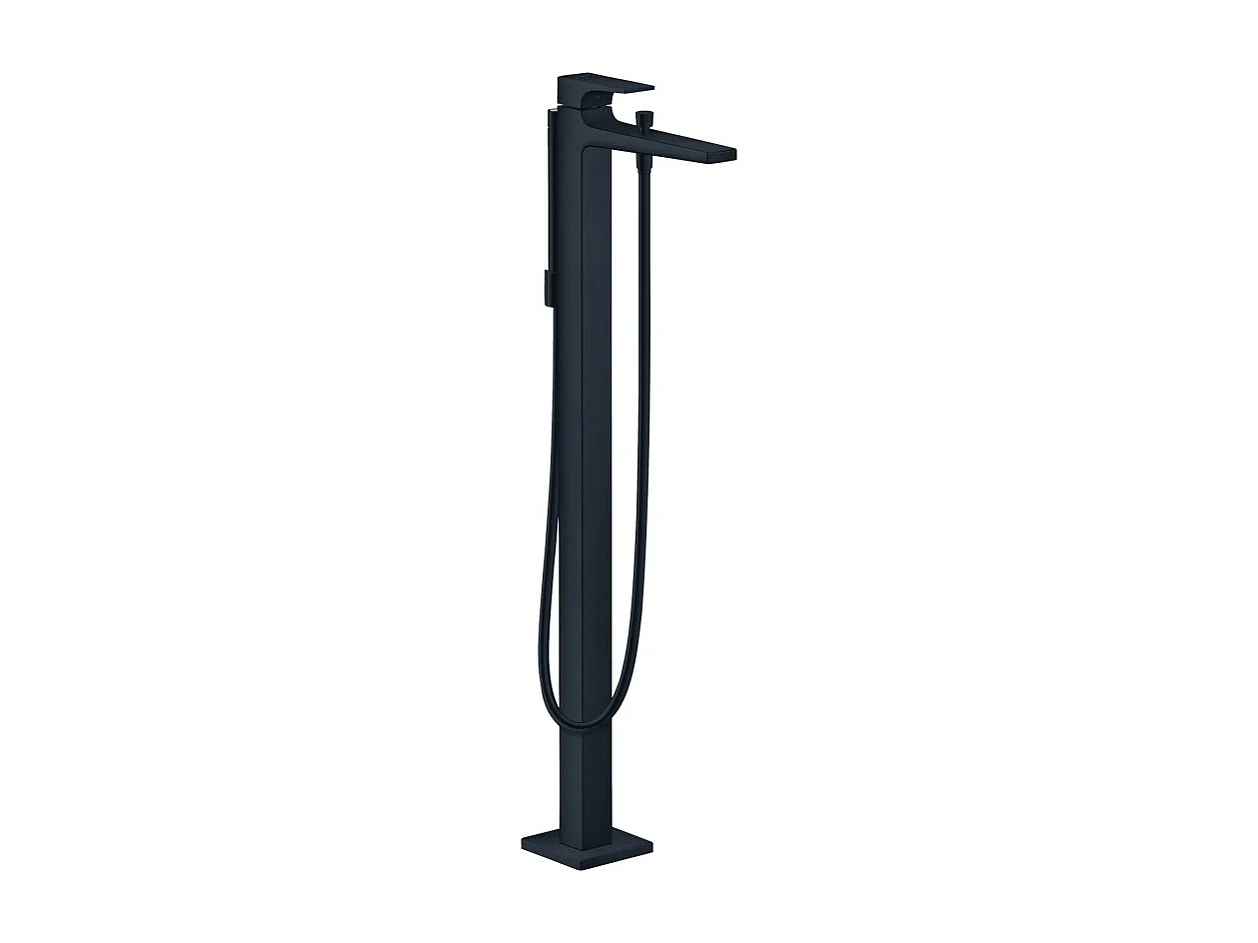Robinet baignoire îlot HANSGROHE Metropol noir mat