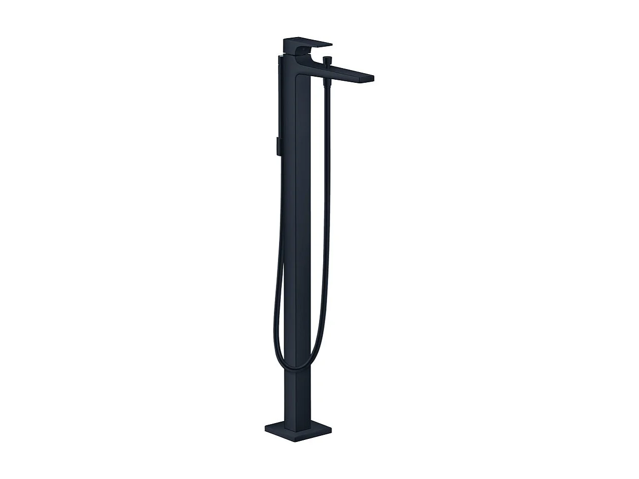 Robinet baignoire îlot HANSGROHE Metropol noir mat