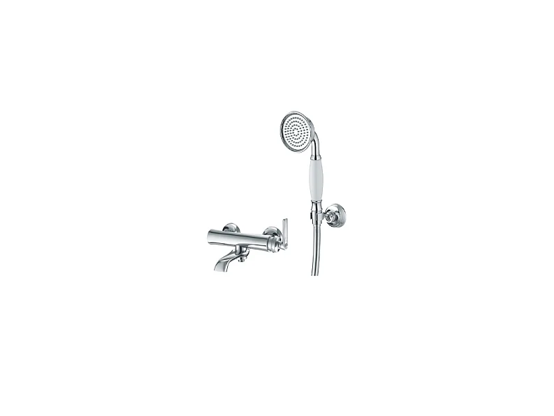 Mitigeur bain douche avec pommeau de douche et support Paini Lady's Chrome