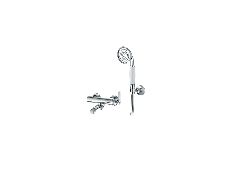 Mitigeur bain douche avec pommeau de douche et support Paini Lady's Chrome