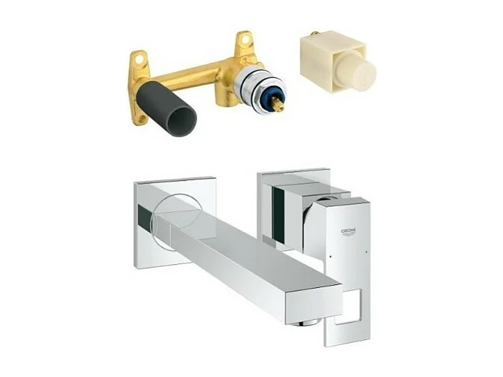 Mitigeur lavabo mural GROHE Eurocube taille M + corps encastré