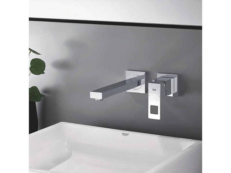 Mitigeur lavabo mural GROHE Eurocube taille M + corps encastré