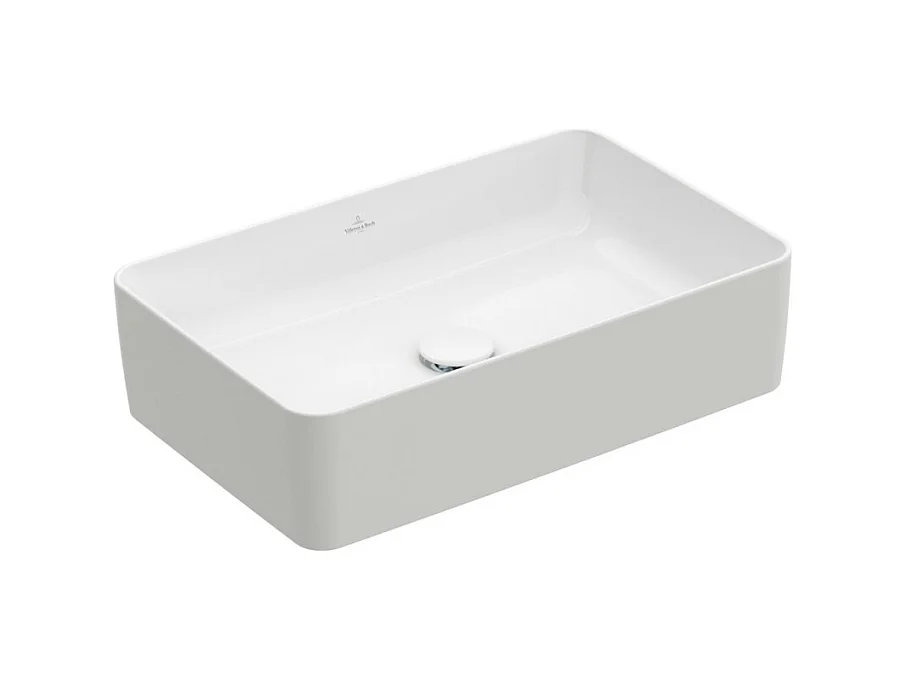 Vasque a poser rectangle VILLEROY ET BOCH Collaro Blanc CeramicPlus