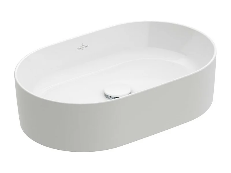 Vasque a poser ovale VILLEROY ET BOCH Collaro Stone White CeramicPlus