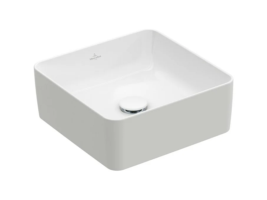 Vasque a poser carree VILLEROY ET BOCH Collaro Stone White CeramicPlus