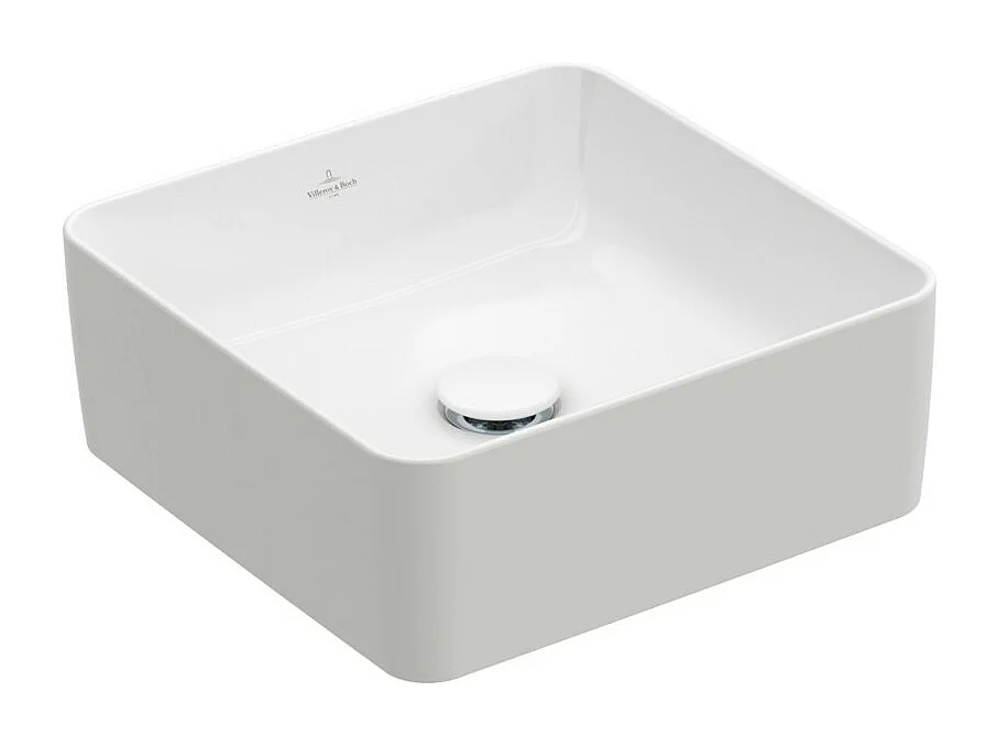 Vasque a poser carree VILLEROY ET BOCH Collaro Stone White CeramicPlus