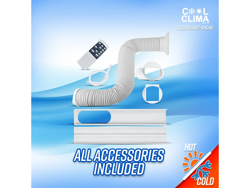 Climatiseur mobile réversible chaud/froid 12000BTU - 3.5KW avec télécommande et fonction Wifi