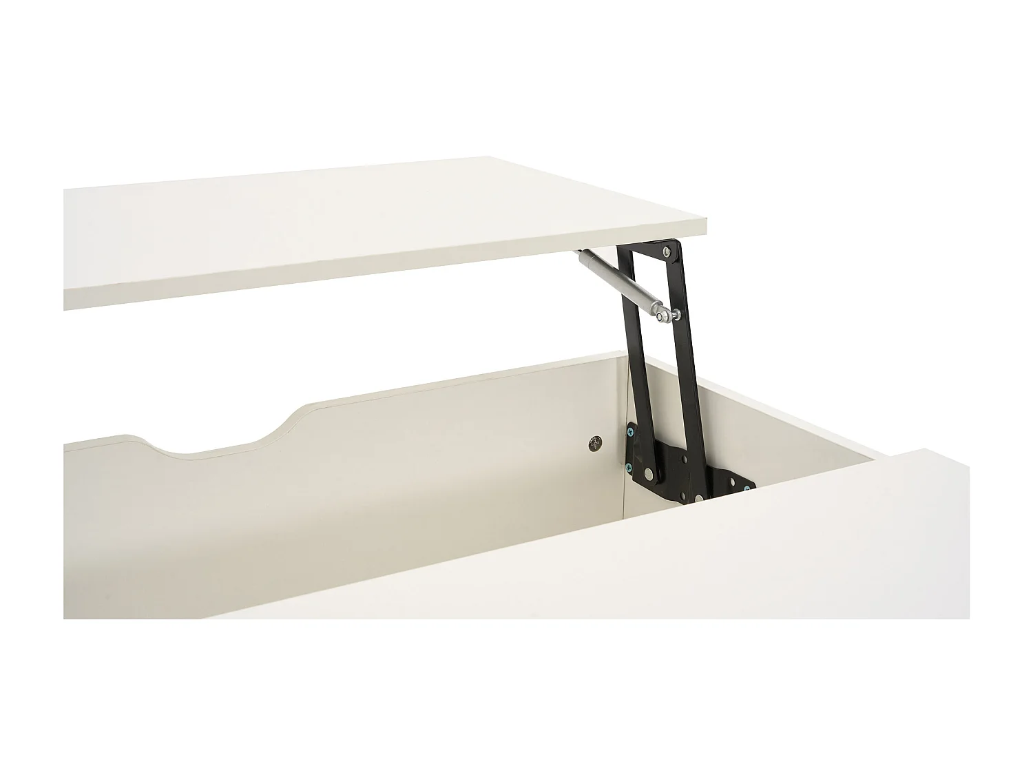 Moderne salontafel 120x65x45.5 cm - met 1 grote lade - opklapbaar design - wit