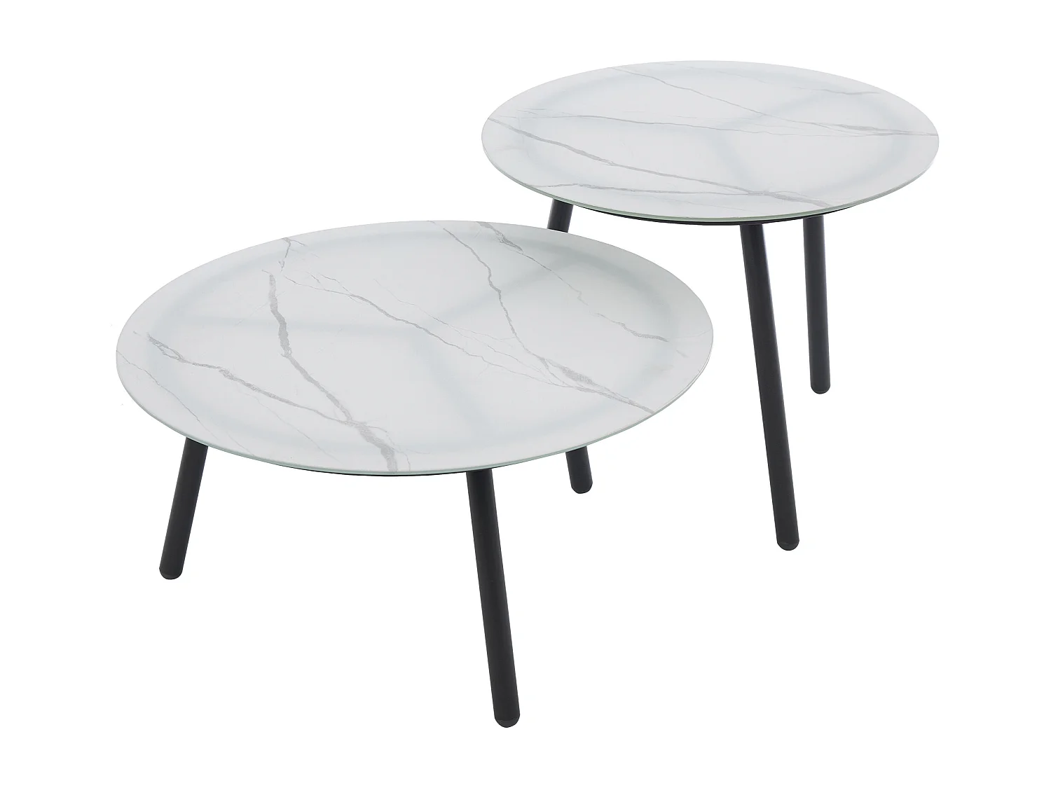 Salon de jardin, ensemble de meubles de jardin, canapé 3 places, 2 fauteuils et 2 tables basses, extérieur, acier galvanisé, gris