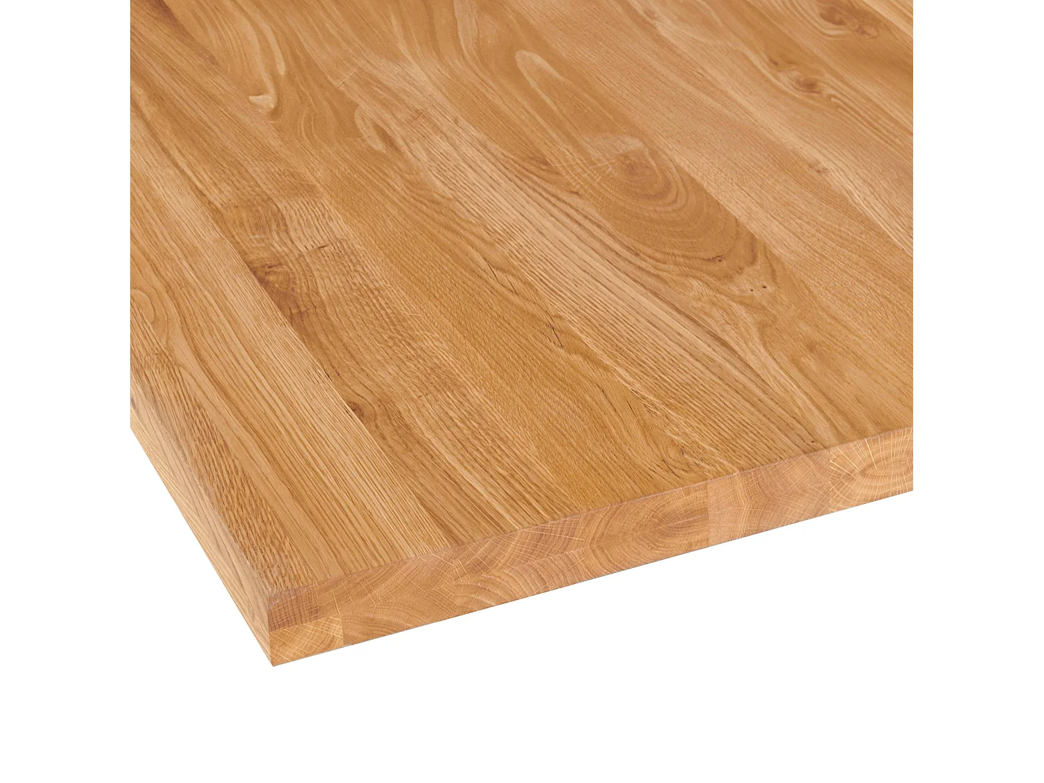 Table à manger 70 x 70 cm avec bords droits en chêne