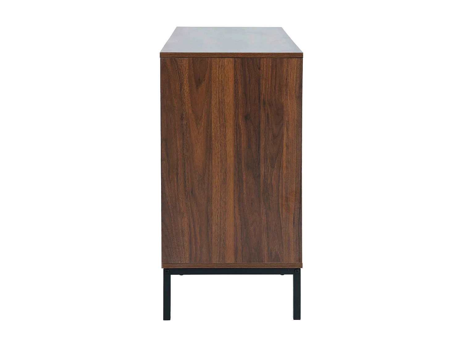 6-laden ladekast van MDF met donkerhouten melamine decor