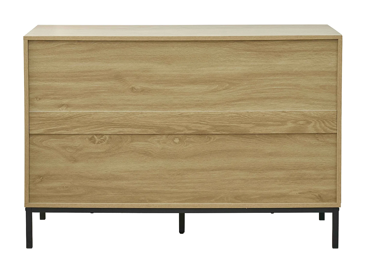 6-laden ladekast van MDF met licht houtmelamine decor