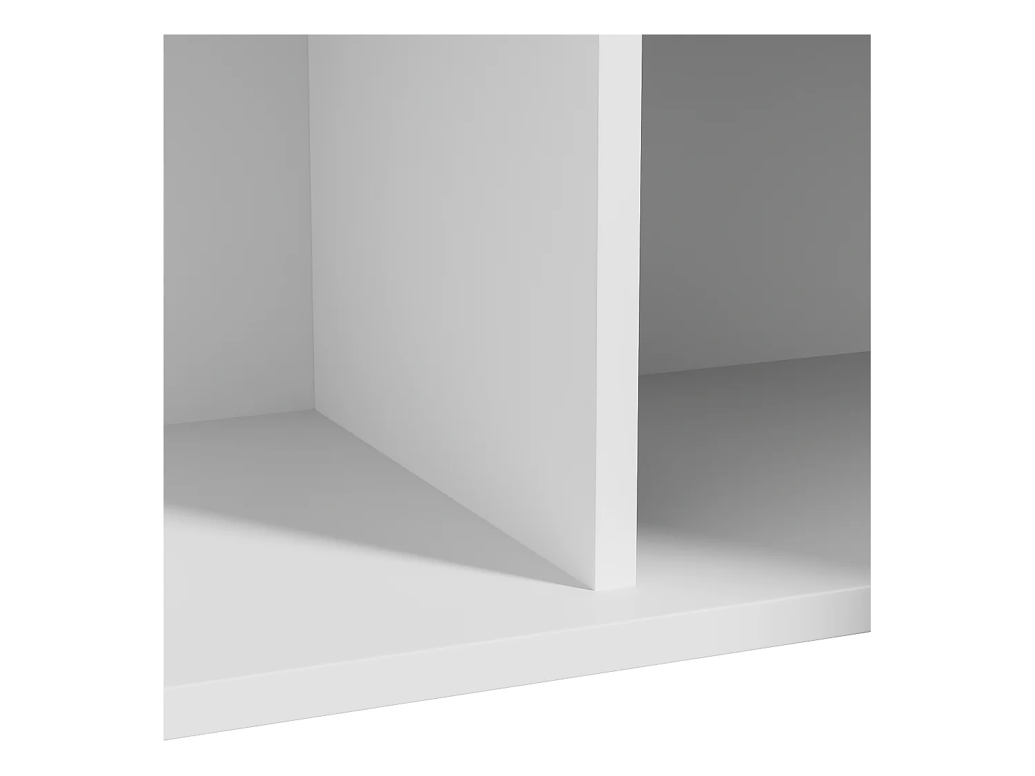 TV-Schrank 160x38x55.5 cm - mit 4 Türen - Spanplatten - weiß