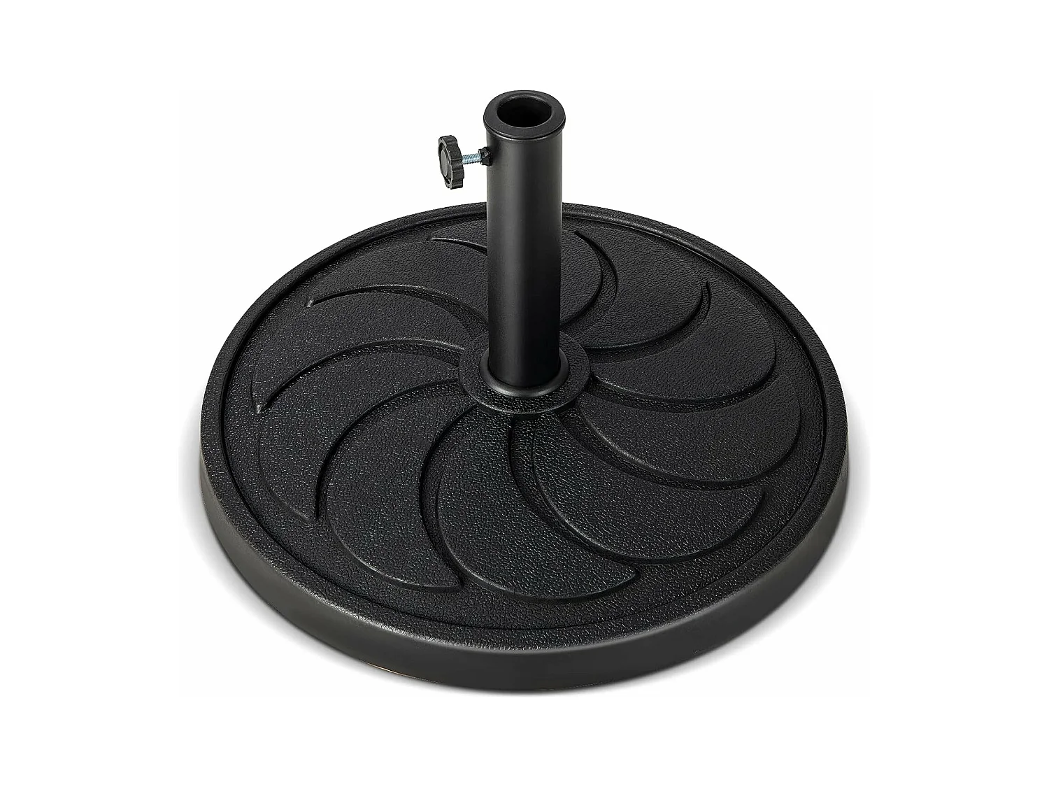 Parasolstandaard, 18 kg, ronde parasolstandaard voor parasolstangen van 38/48 mm, Ø 54 cm, marktparaplustandaard, parasolvoet voor tuin, balkon