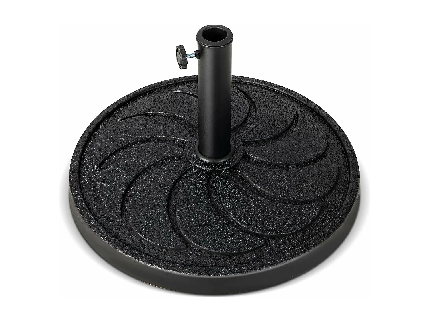 Parasolstandaard, 18 kg, ronde parasolstandaard voor parasolstangen van 38/48 mm, Ø 54 cm, marktparaplustandaard, parasolvoet voor tuin, balkon