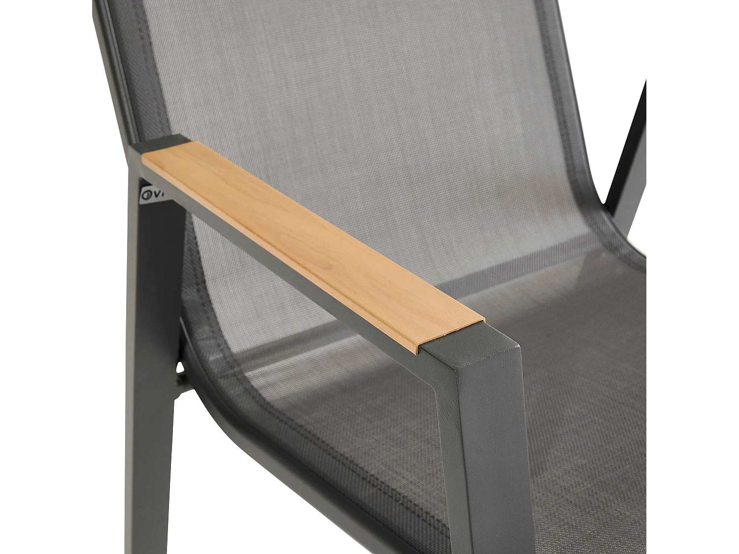 Lot de 2 chaises de jardin en aluminium et textilène