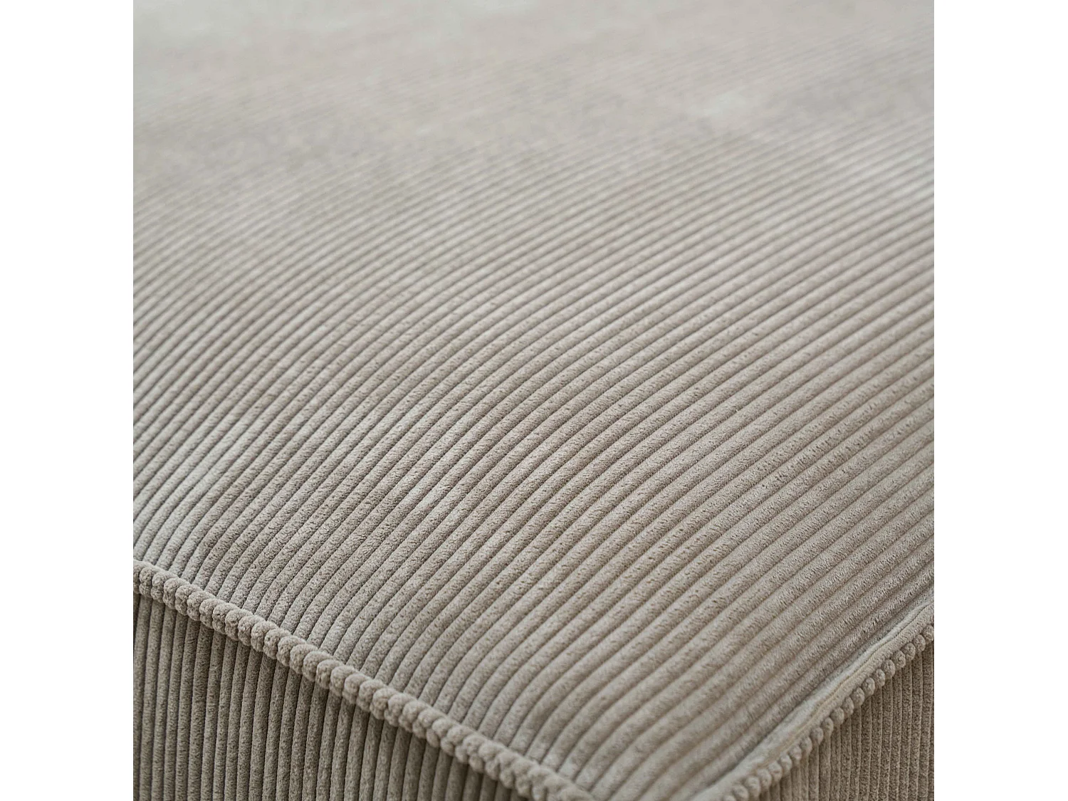 Canapé d'angle droit 3 places droite taupe L 247 cm