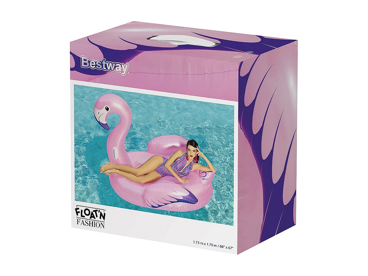 Opblaasbare Roze Flamingo om op te Rijden 173x170 cm