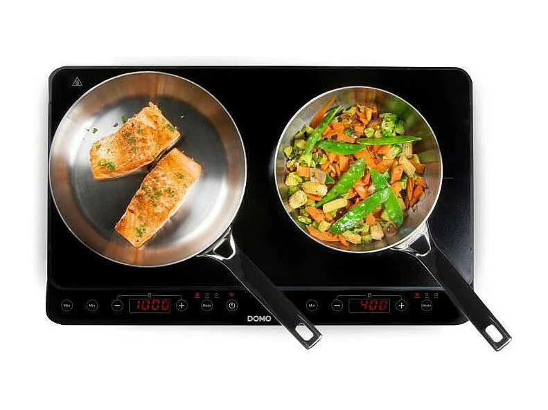 Plaque a induction - DOMO - 2 feux - 56 x 34 x 7 cm - DO338IP