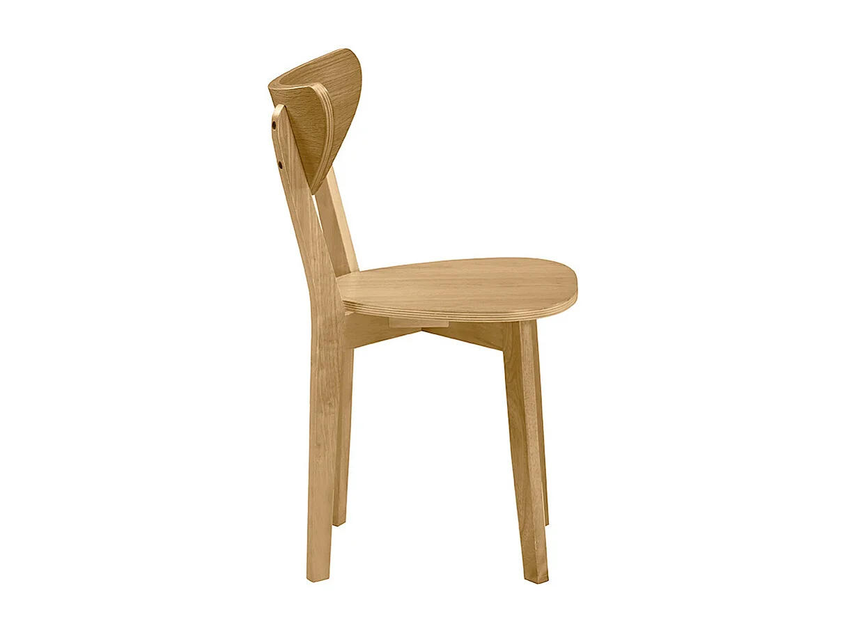 Chaises scandinaves bois clair (lot de 2) LEENA