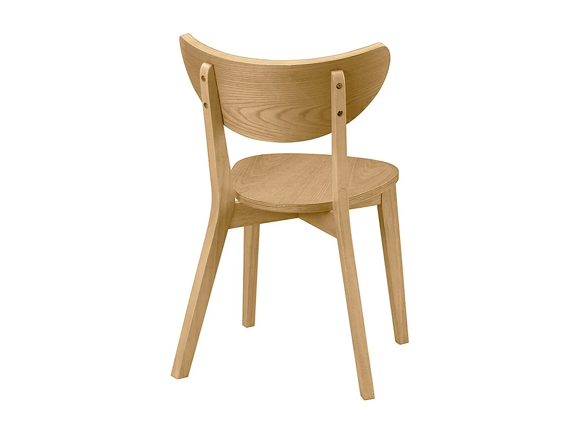 Chaises scandinaves bois clair (lot de 2) LEENA